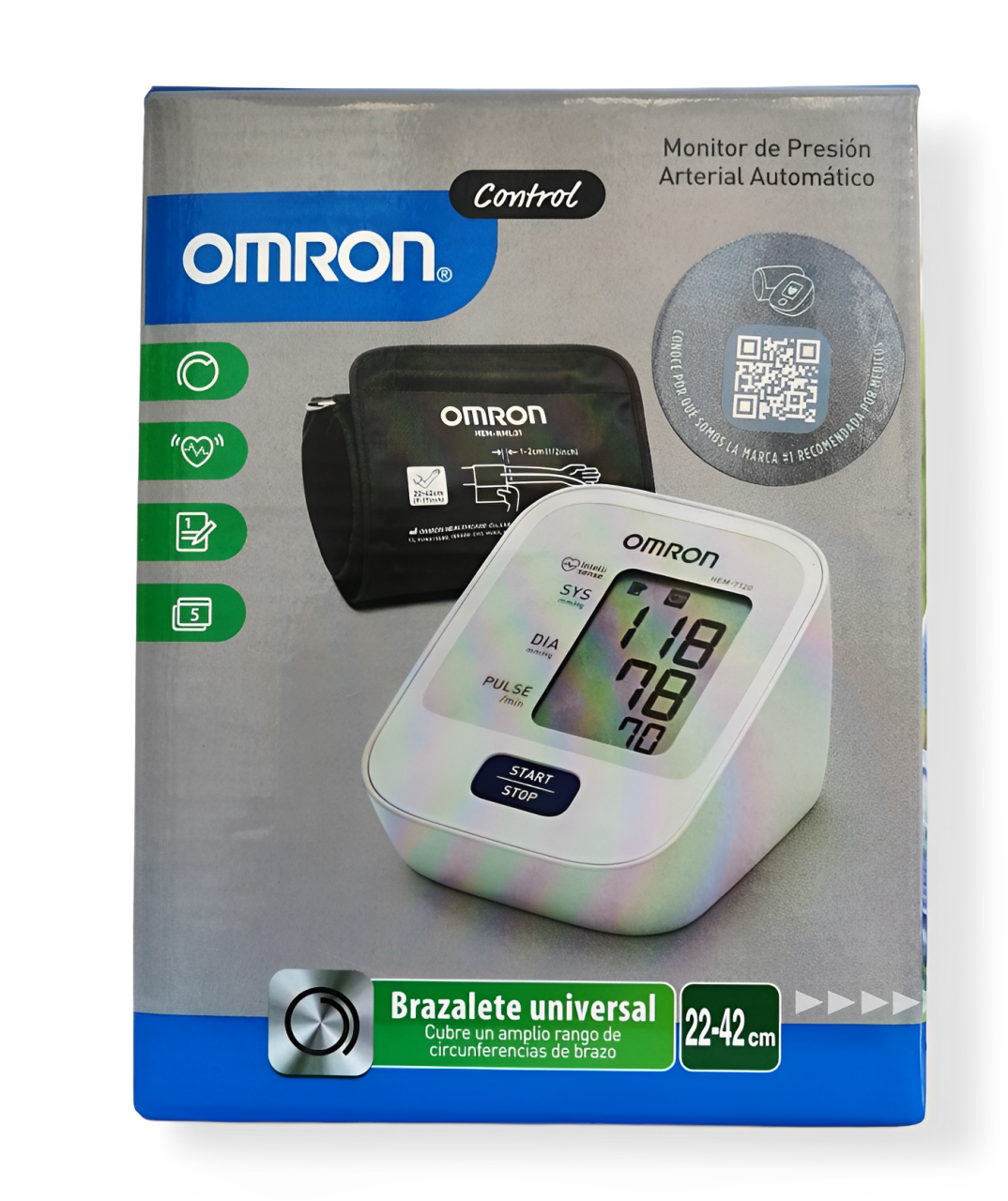Monitor de presión arterial de barzo Omron
